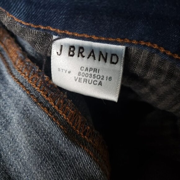 J Brand Veruca Crop Skinny Mid Rise Dark Wash Jeans Size 28 - Picture 6 of 6